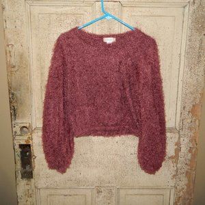 Altar'd State Fuzzy Cropped Sweater Size S (JJ-22)